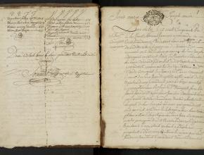 Registre notaire 18e