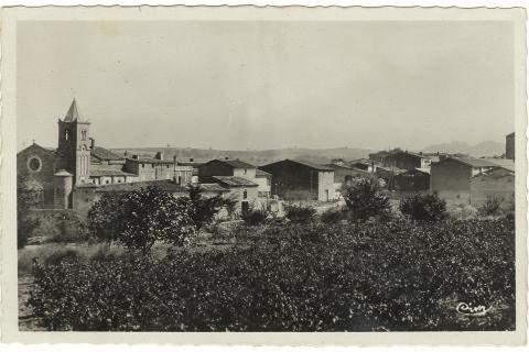 Cavanac, Vue du Village années 50,  60 Dv 1/5