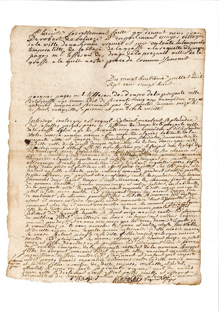 B 1495	Procédure en matière criminelle, poursuivie à la requête de Jacques Pagès contre Marie Macou , page 1