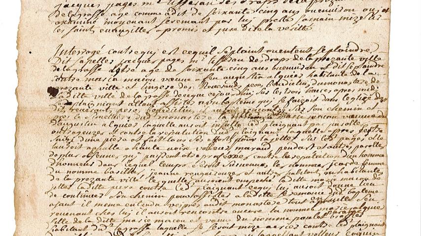 B 1495	Procédure en matière criminelle, poursuivie à la requête de Jacques Pagès contre Marie Macou , page 1